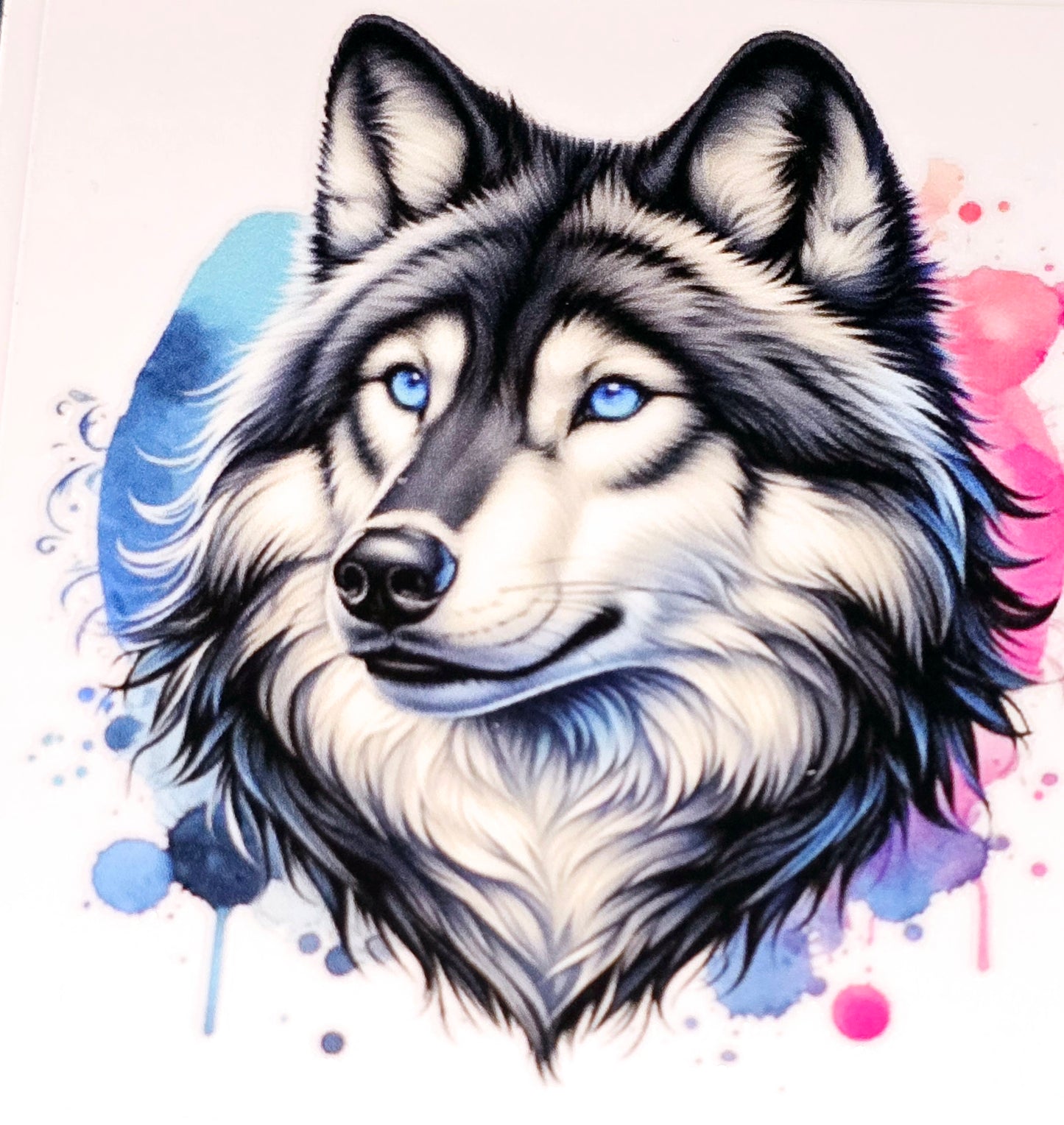 husky/wolf medium clear uv dtf