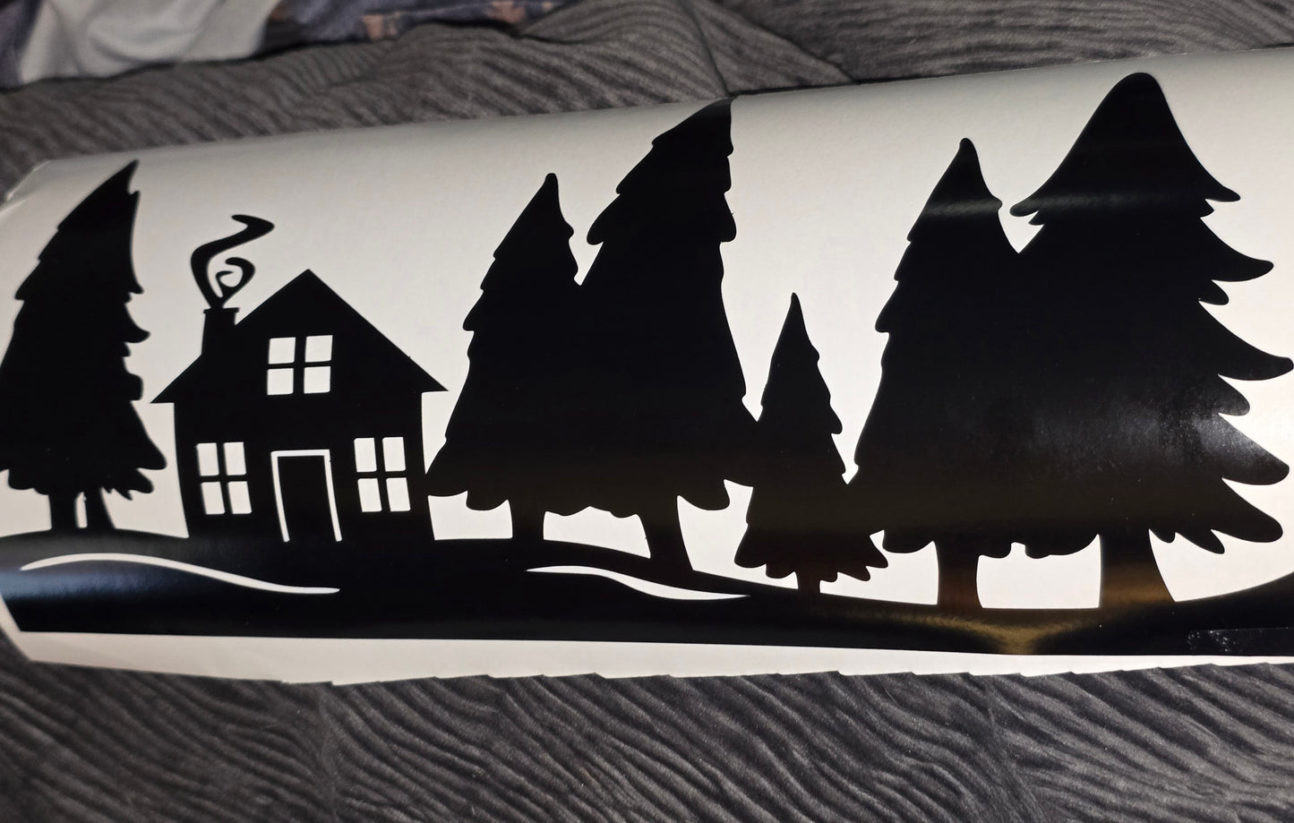 Wooded scenery vinyl cut outs for 20 oz tumblers