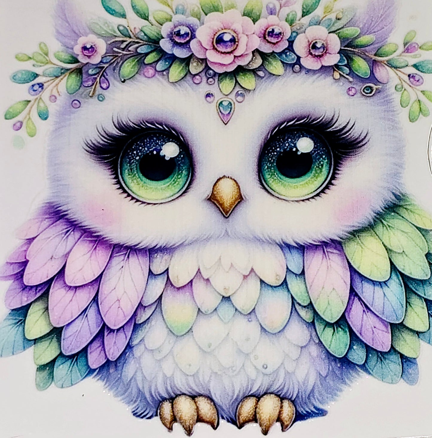 L9 Owls large clear UV DTF