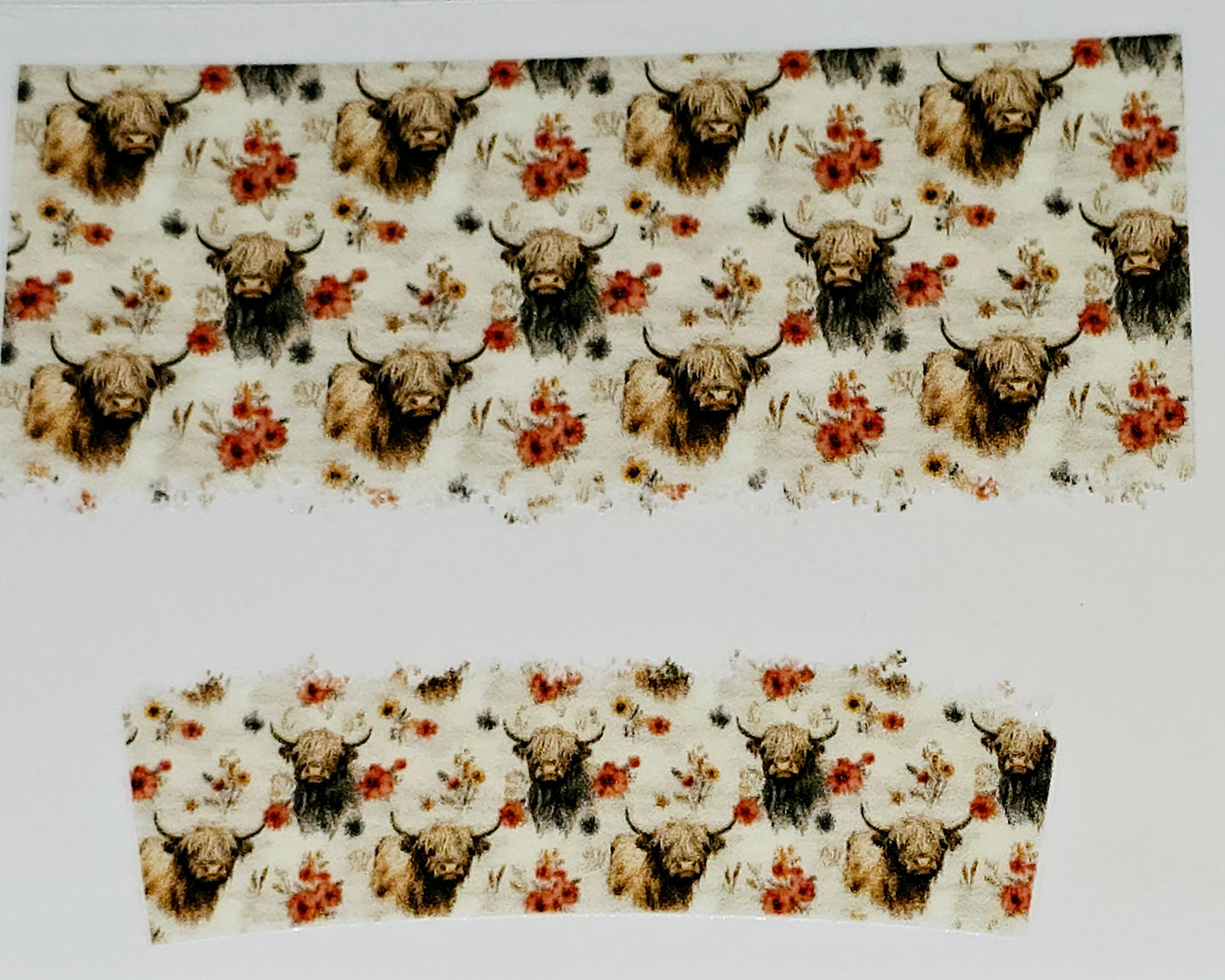 Highland cows mini tumbler UV DTF wraps