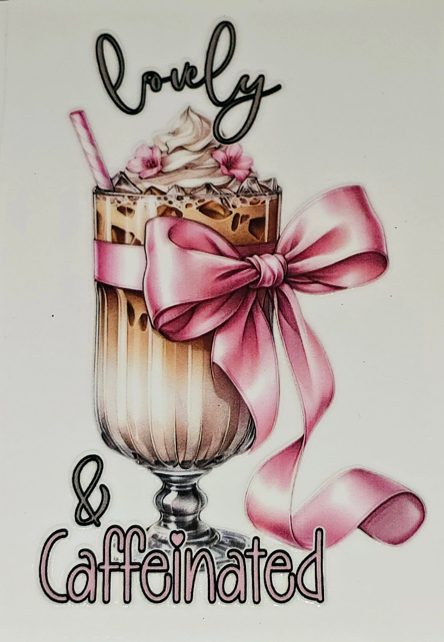 Pretty in pink medium clear UV DTF