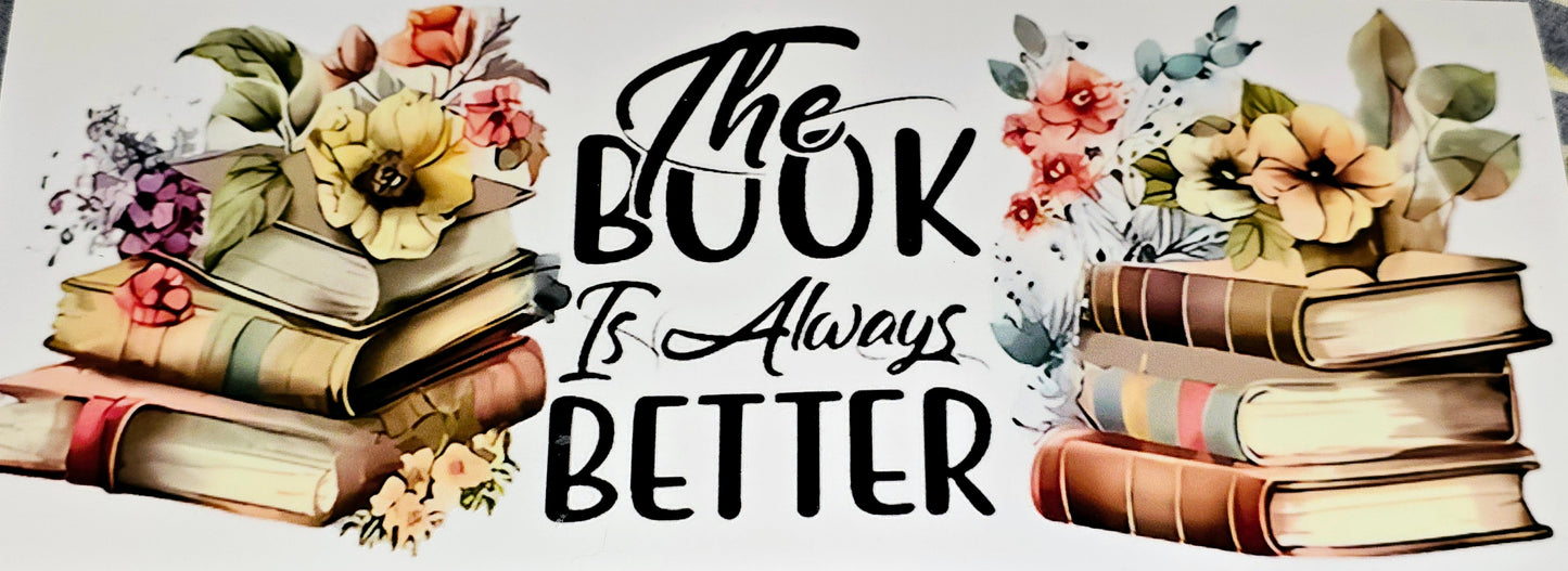 Book Nerd clear UV DTF wraps