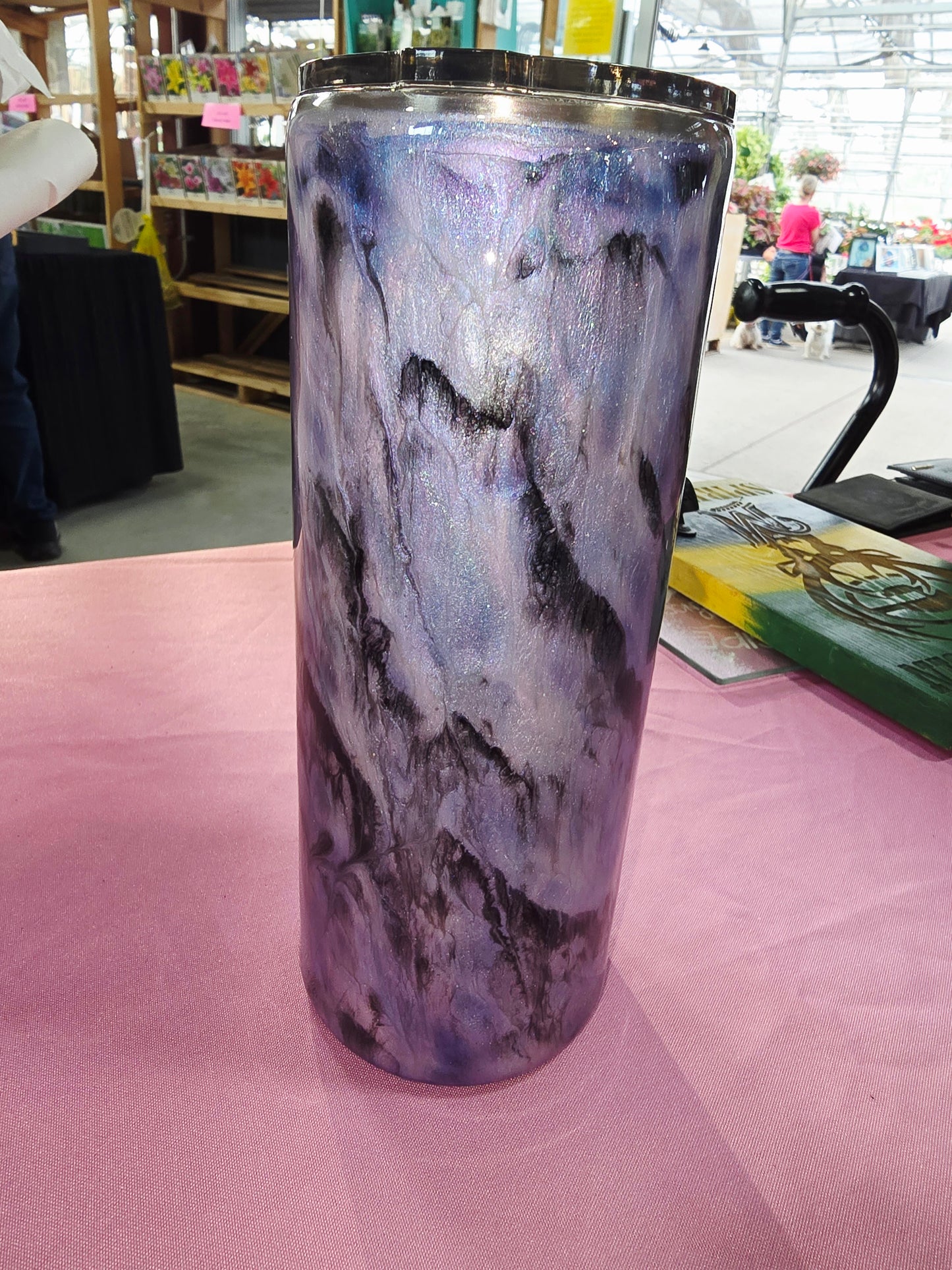 30 oz fluffy "Abalone" tumbler