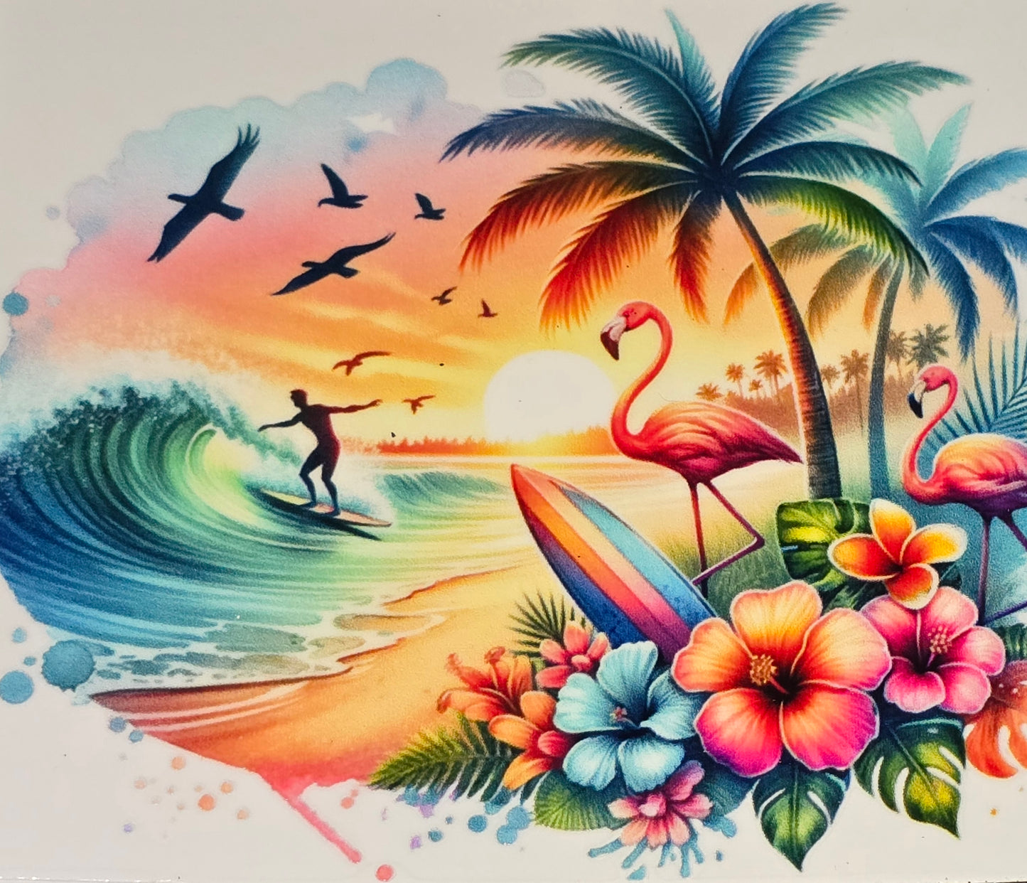 Life on the ocean medium & xl clear UV DTF