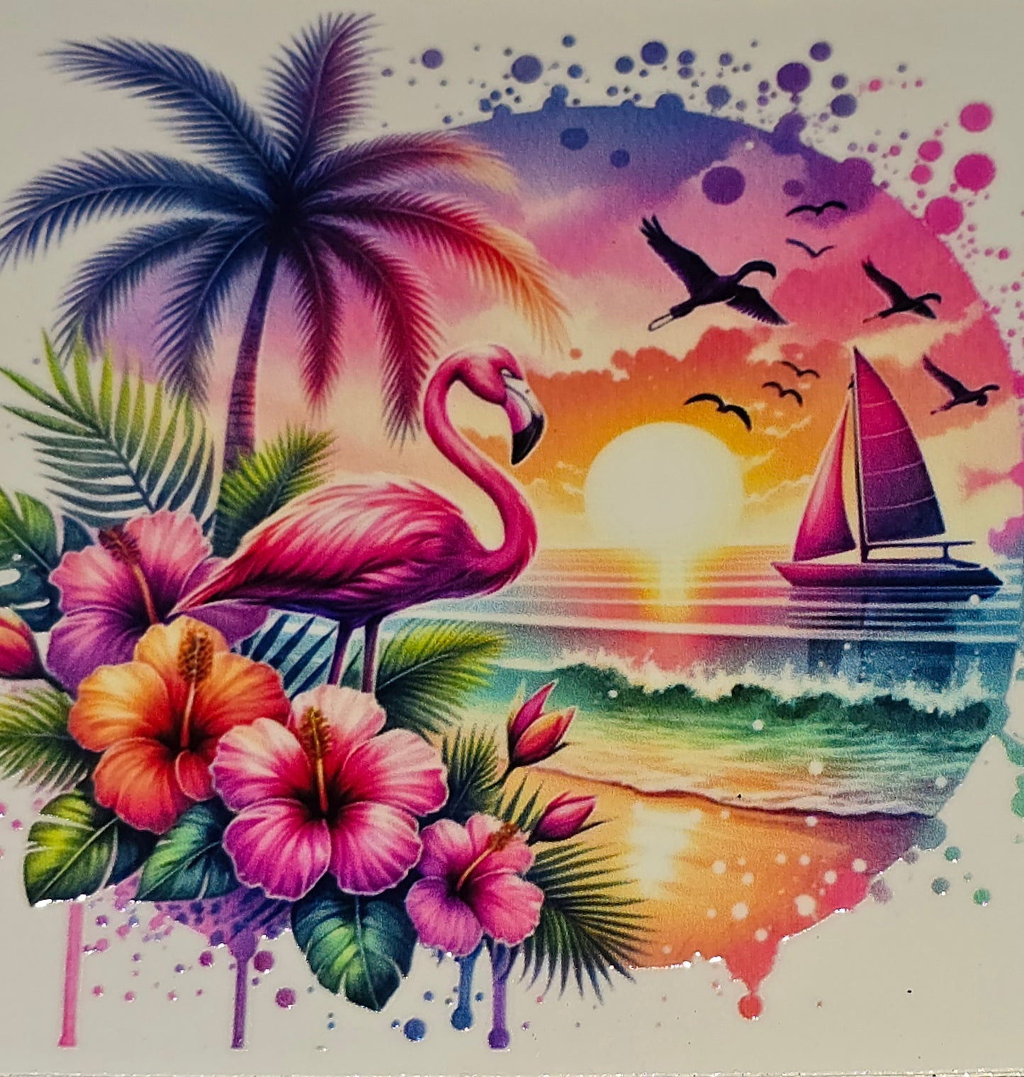 Life on the ocean medium & xl clear UV DTF