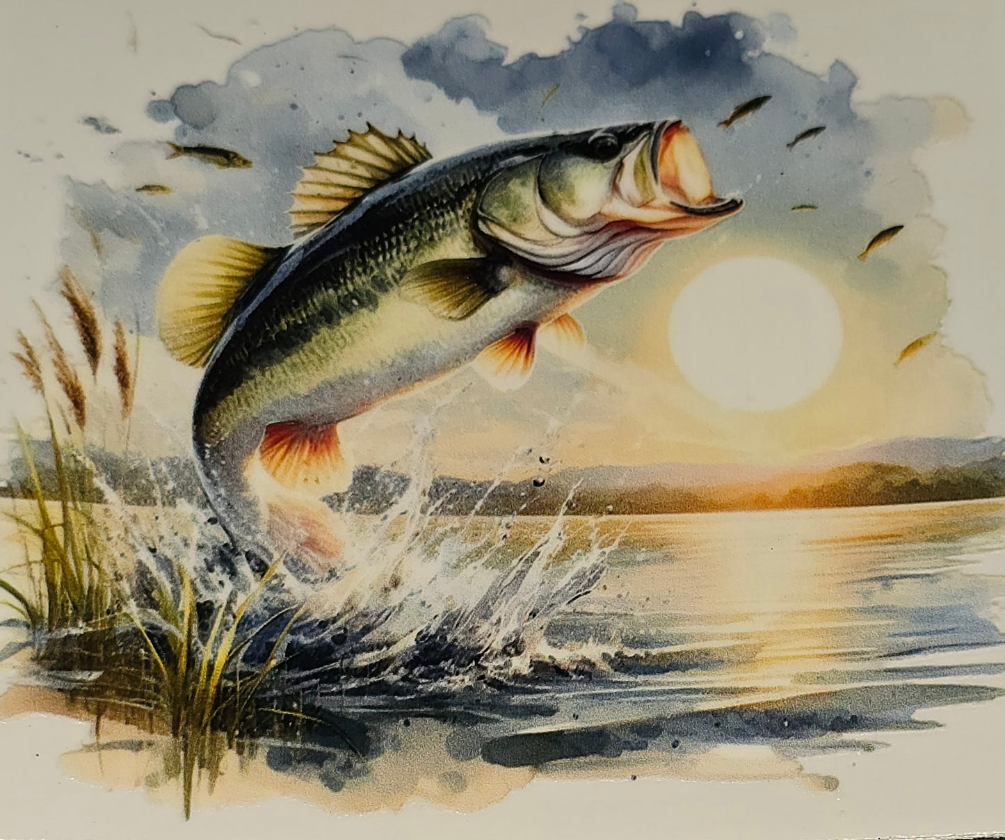 Catching a fish clear xl UV DTF