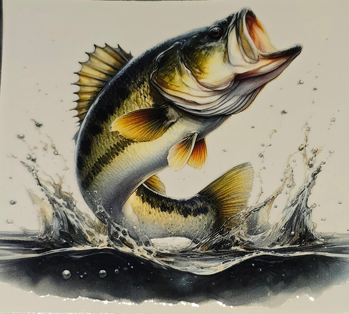 Catching a fish clear xl UV DTF