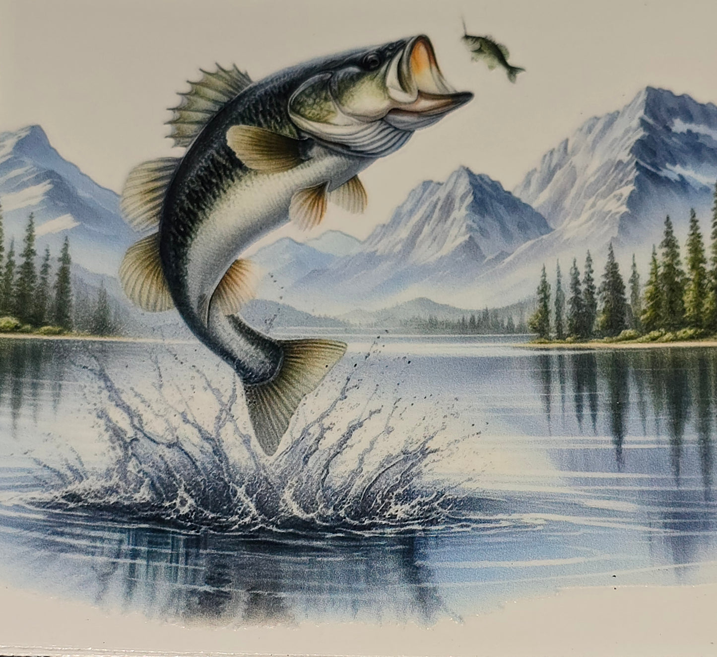 Catching a fish clear xl UV DTF