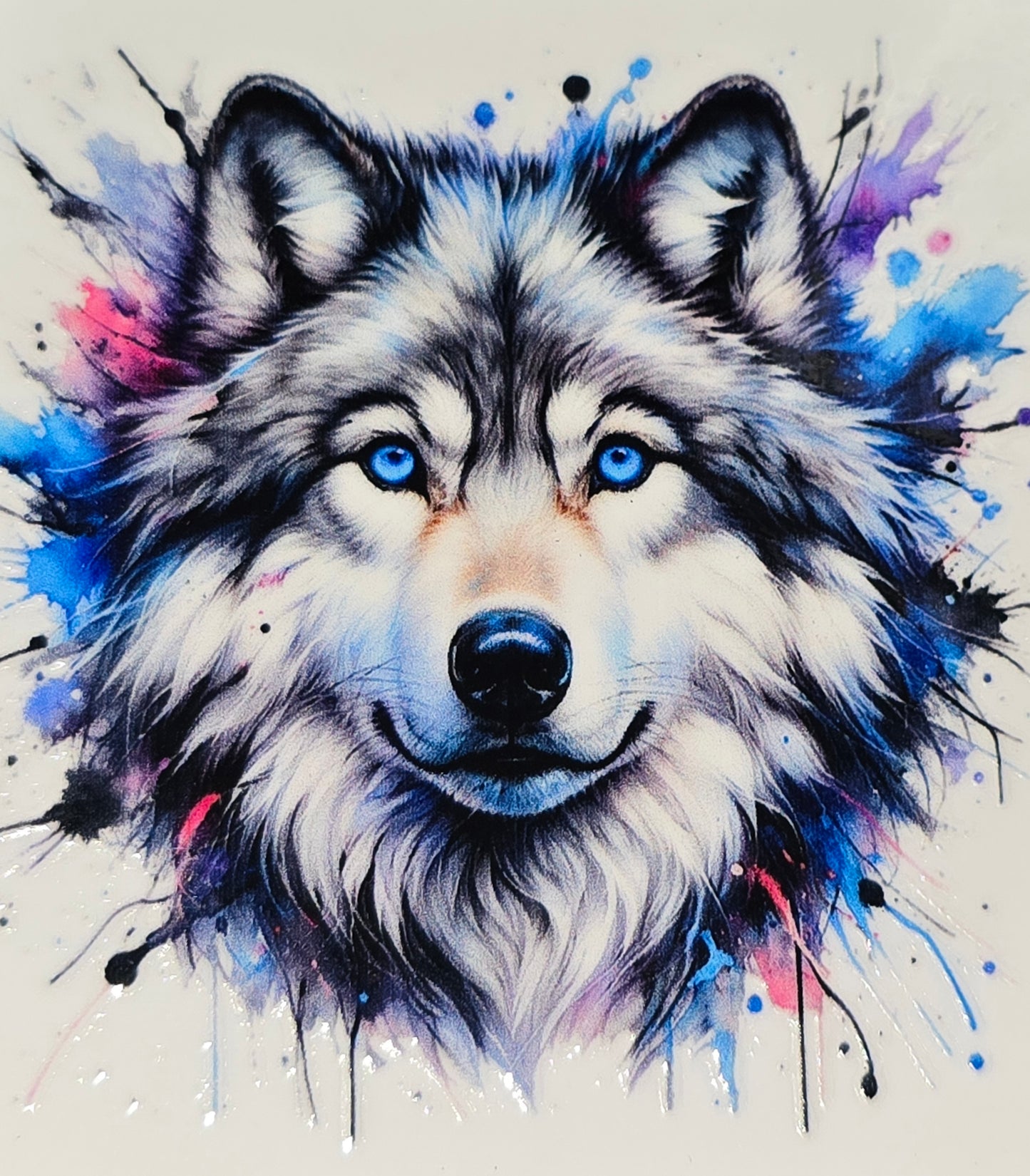 husky/wolf medium clear uv dtf