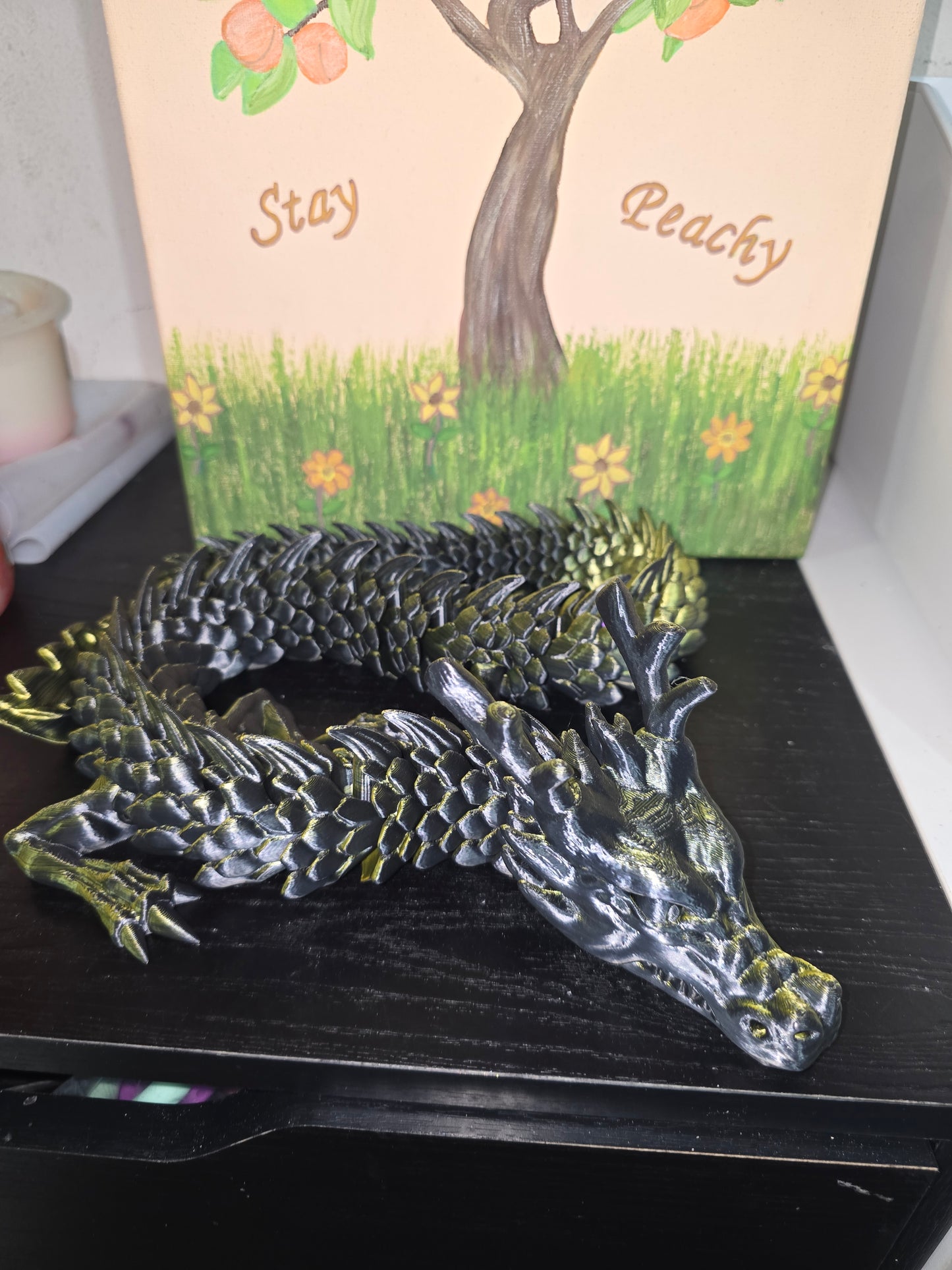Black/green 36" dragon