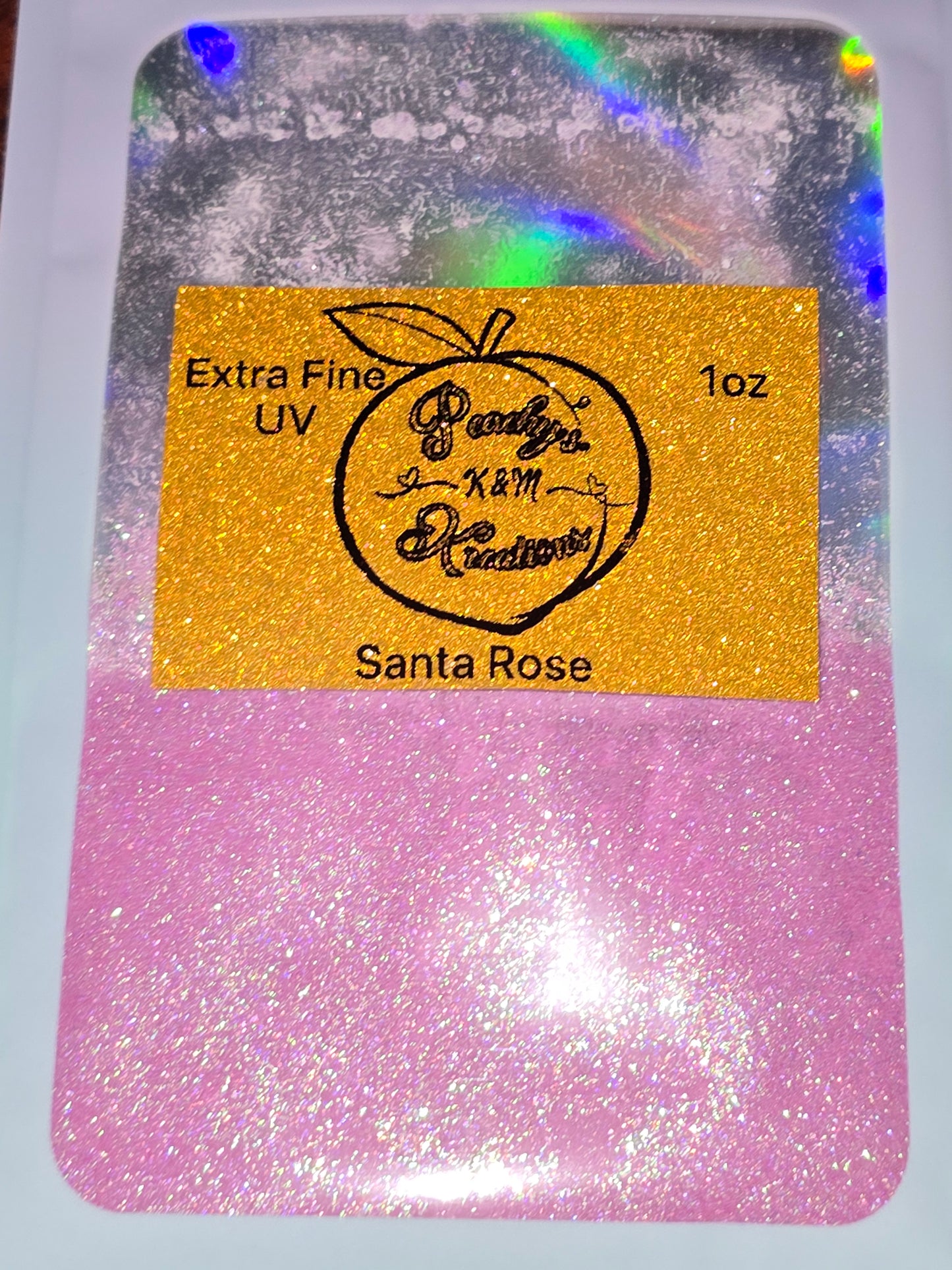 Santa Rose UV glitter