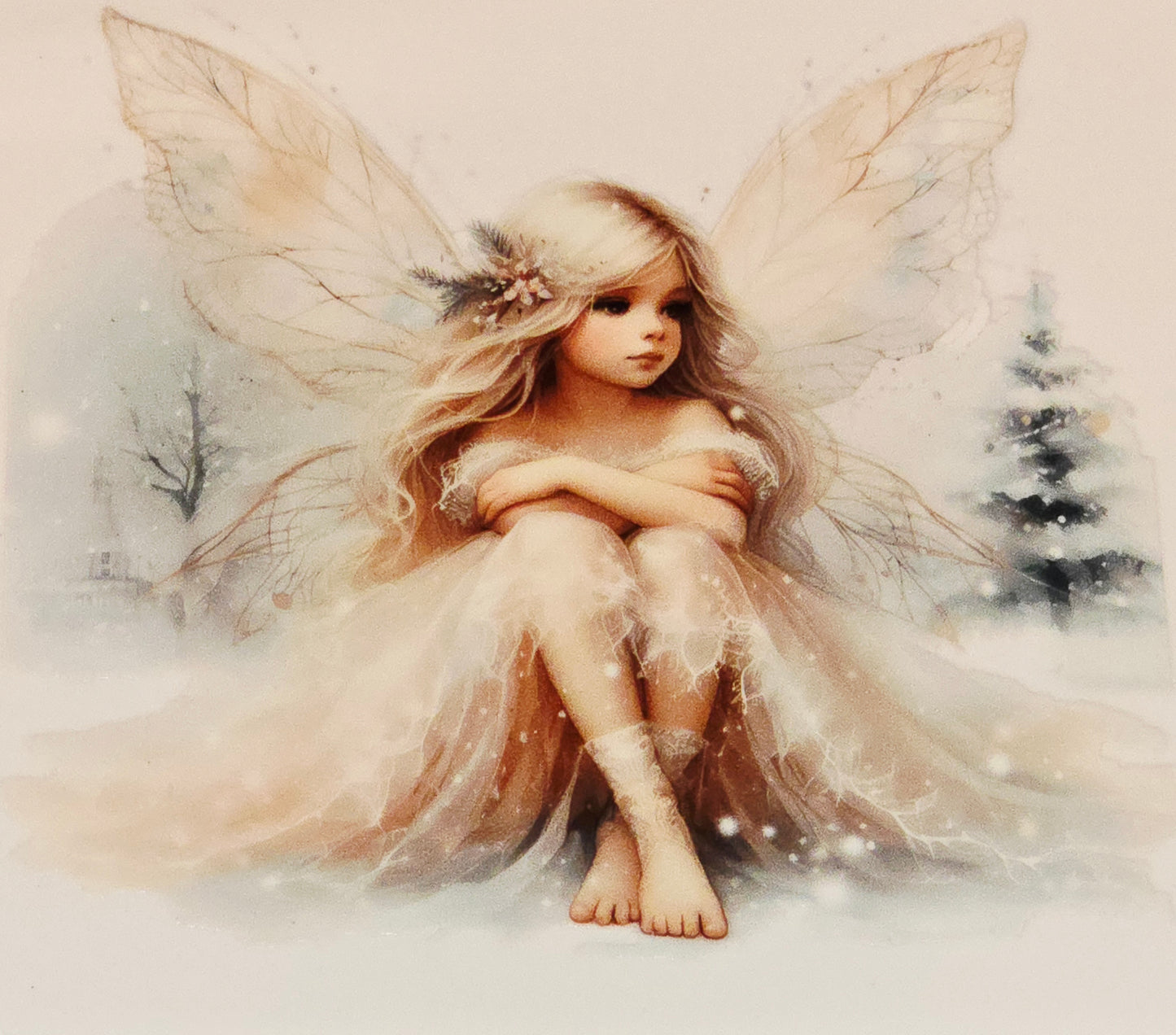 Winter fairies medium & xl uvdtf