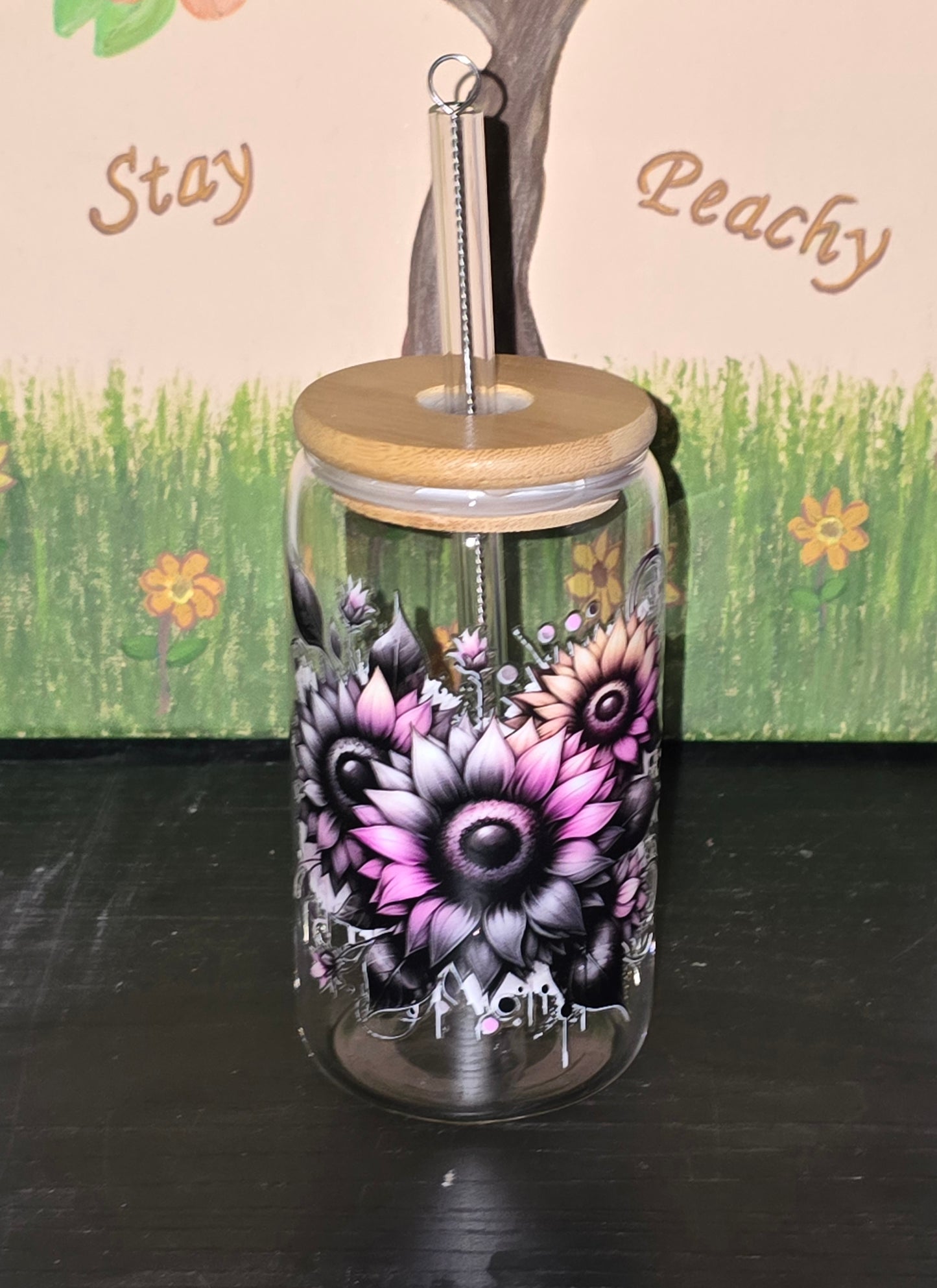 16 oz glass tumbler