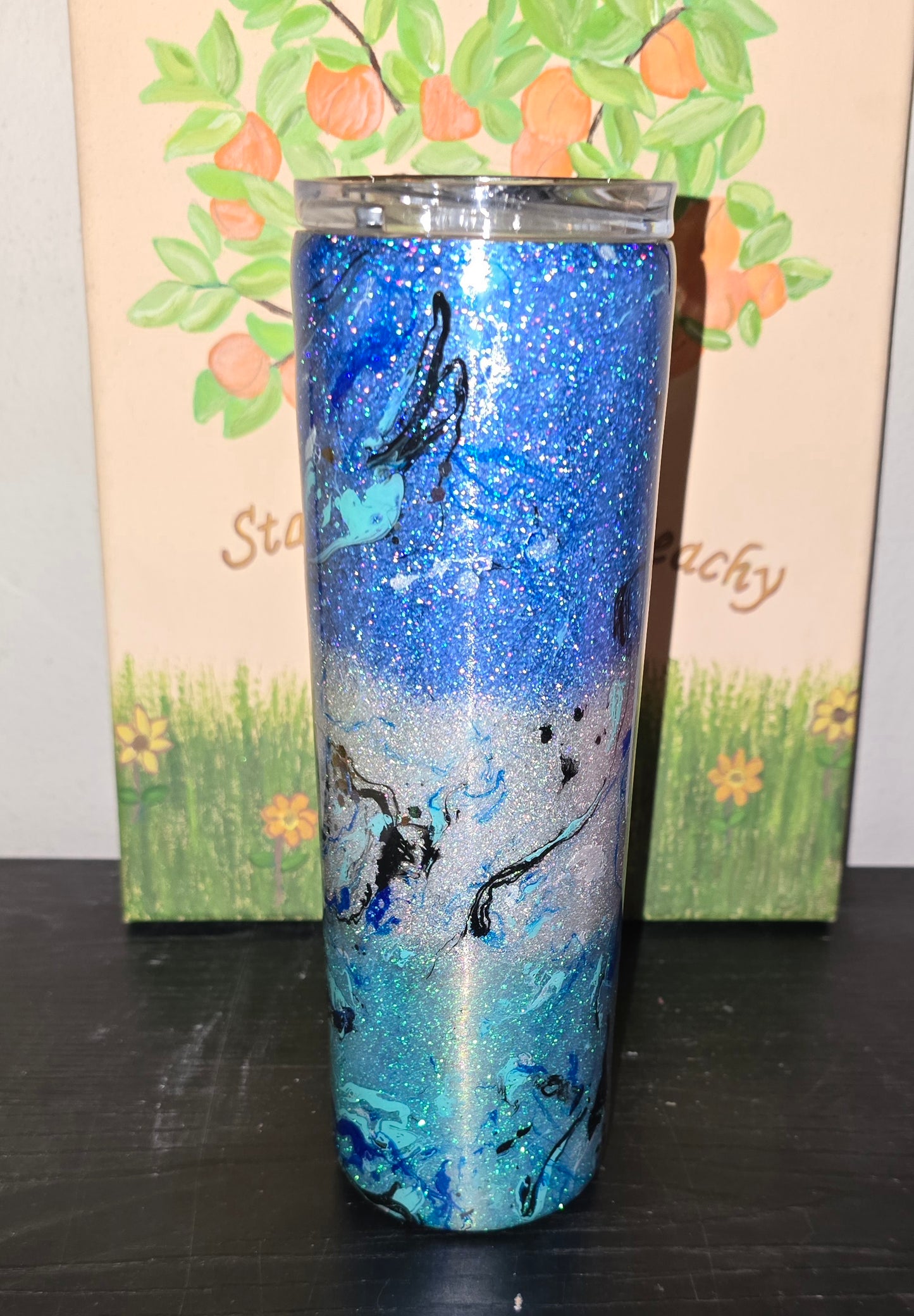 30 oz glitter ombre hydro dipped tumbler