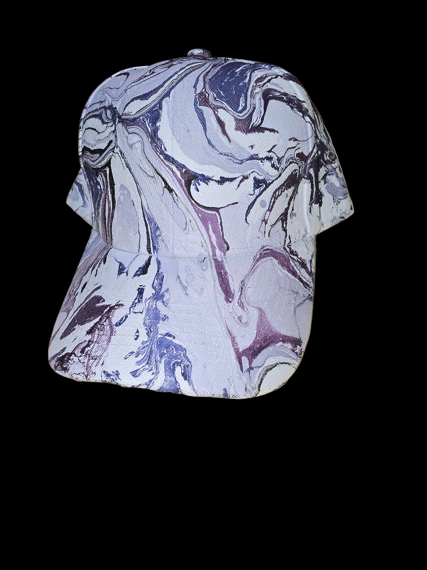 Purple hydro dipped hat