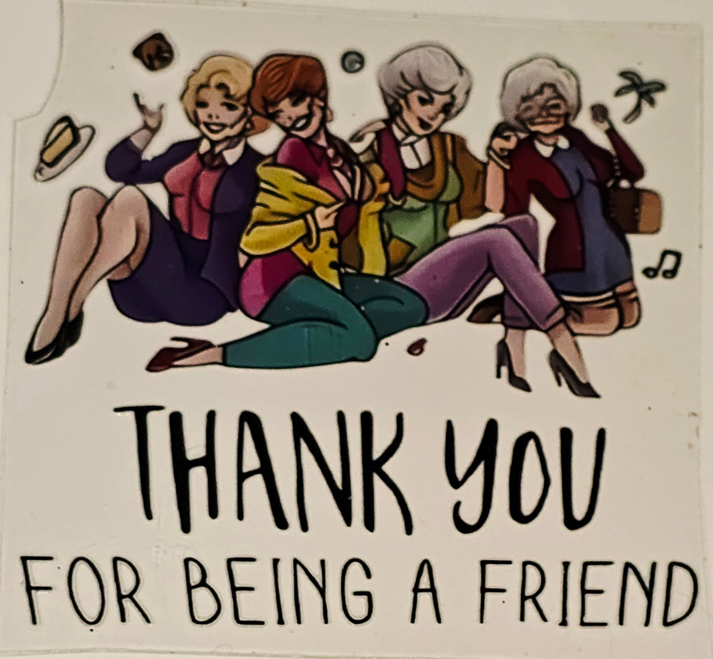 M36 Thank you for being a friend uvdtf decal