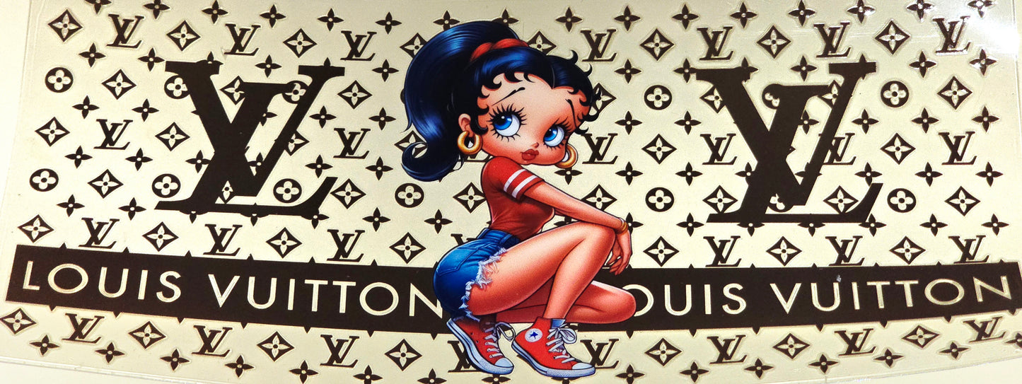 LV Betty Boop uvdtf wrap