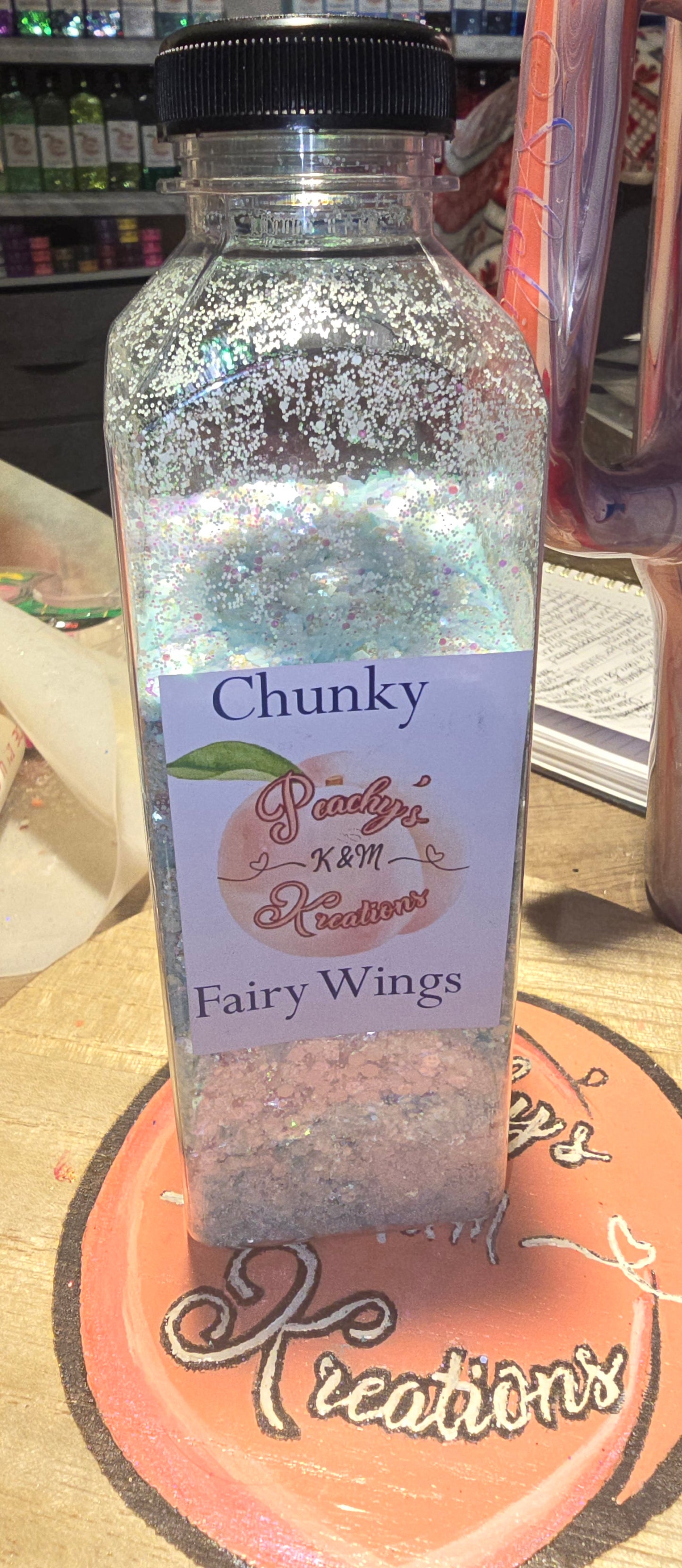 Fairy wings chunky glitter