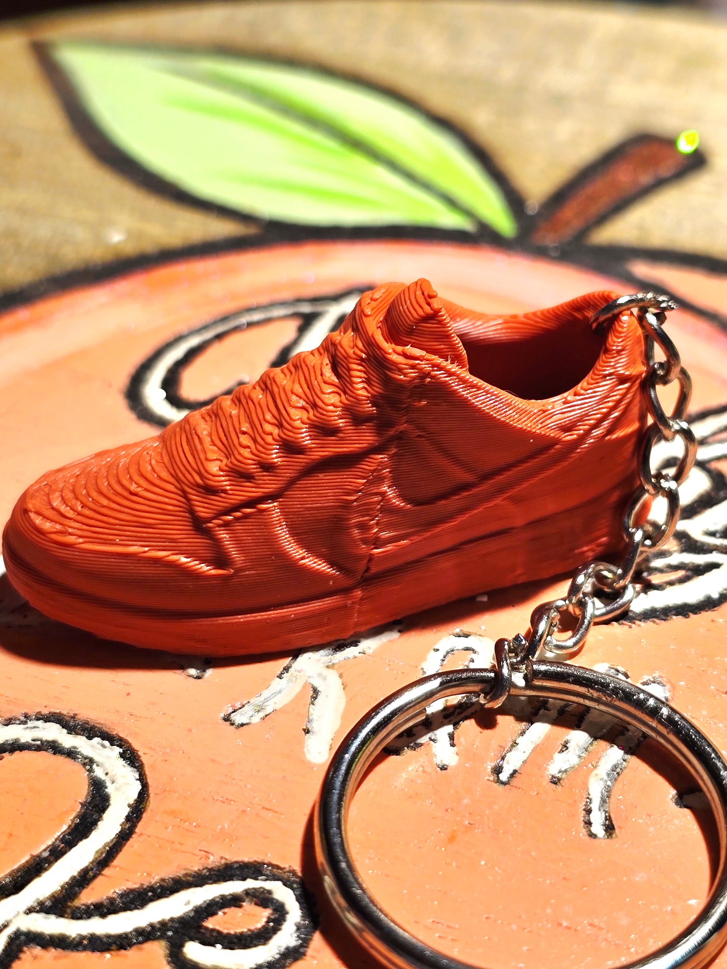 Swoosh keychain
