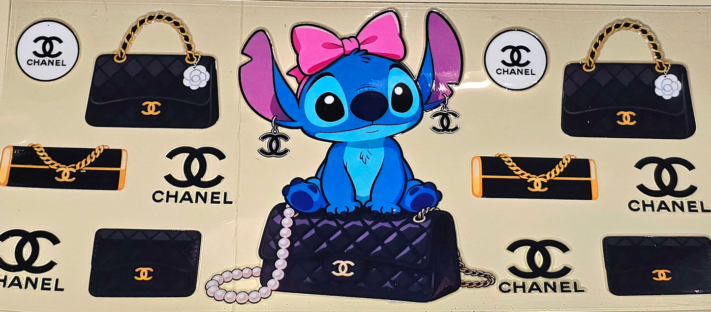 Blue guy handbag uvdtf wrap