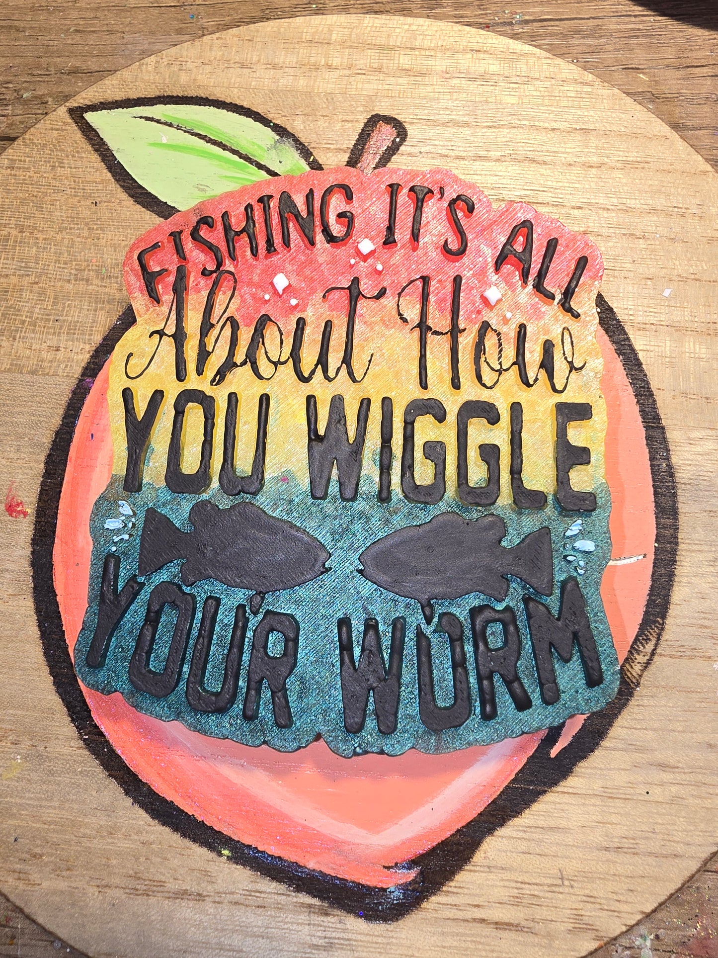 Wiggle your worm freshie mold