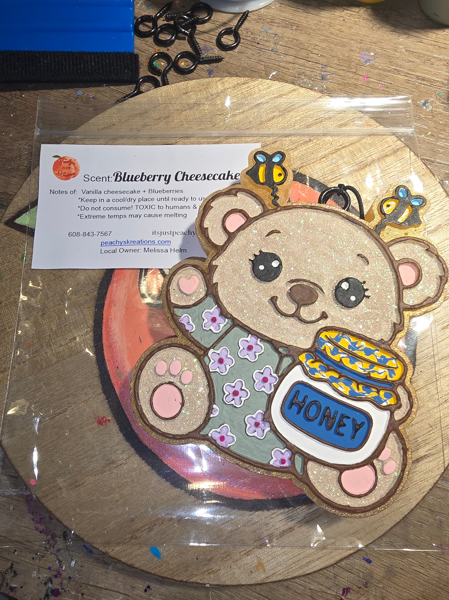 Honey Pot Bear car freshie