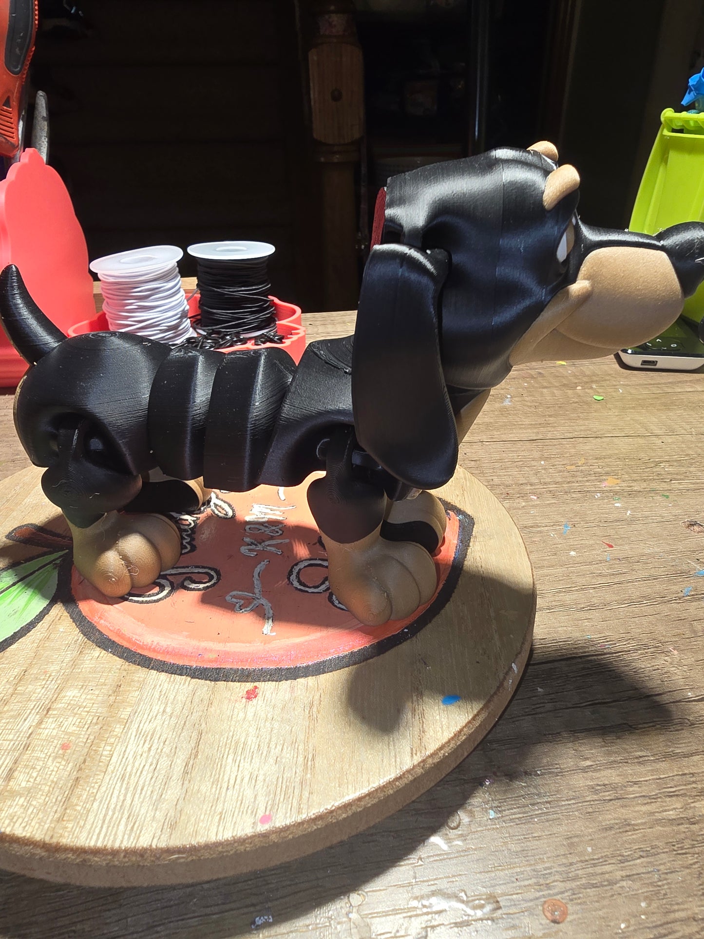 3D wiggle butt weenie dog