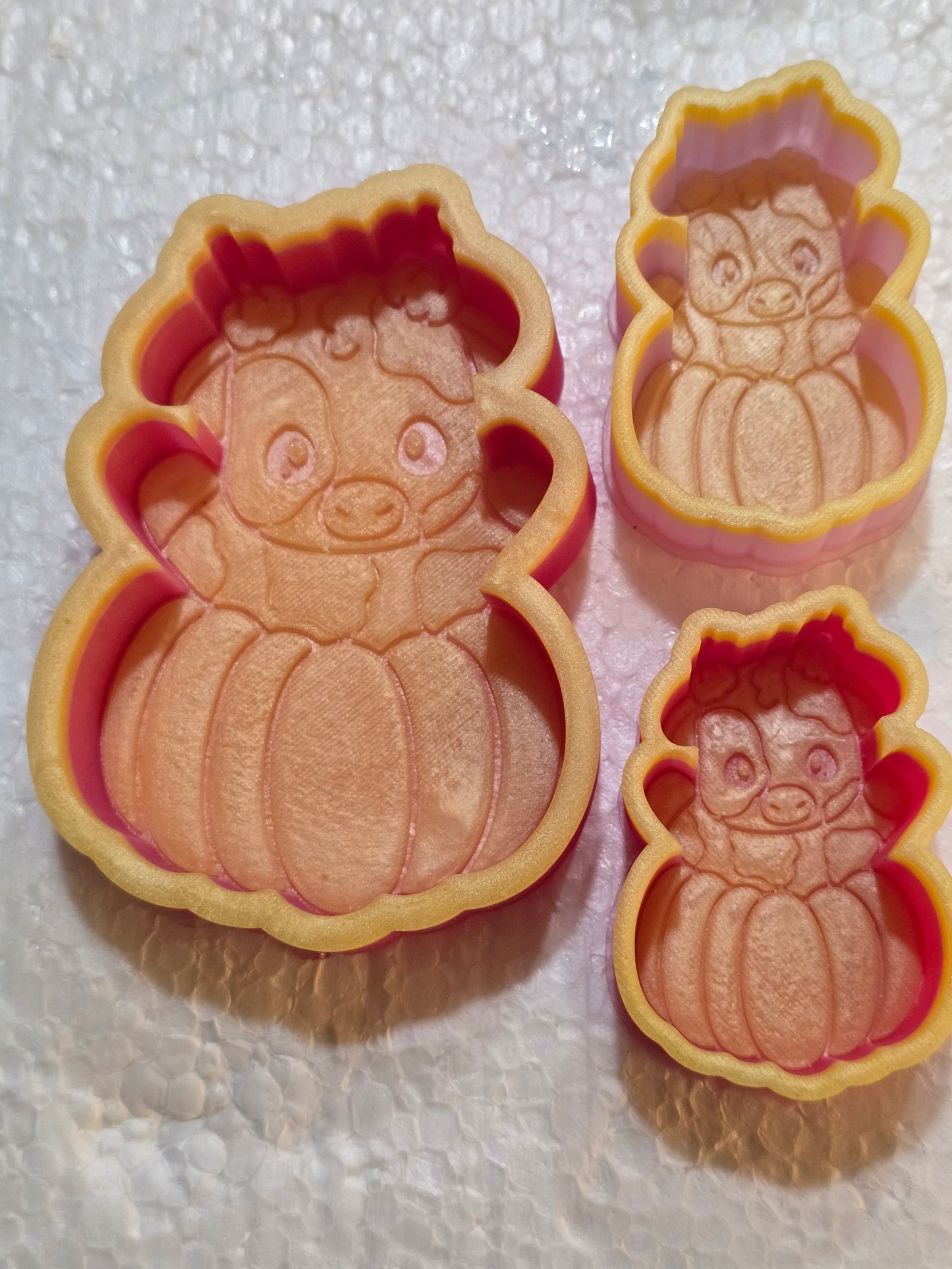 Pumpkin cow car freshie mold set