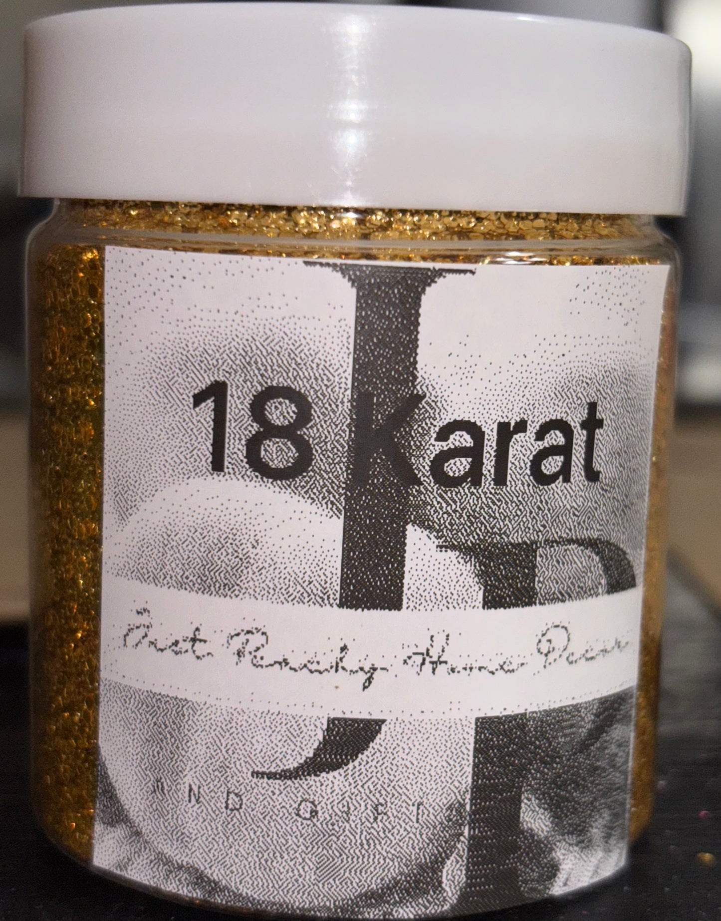 18 Karat Embossed Glitter