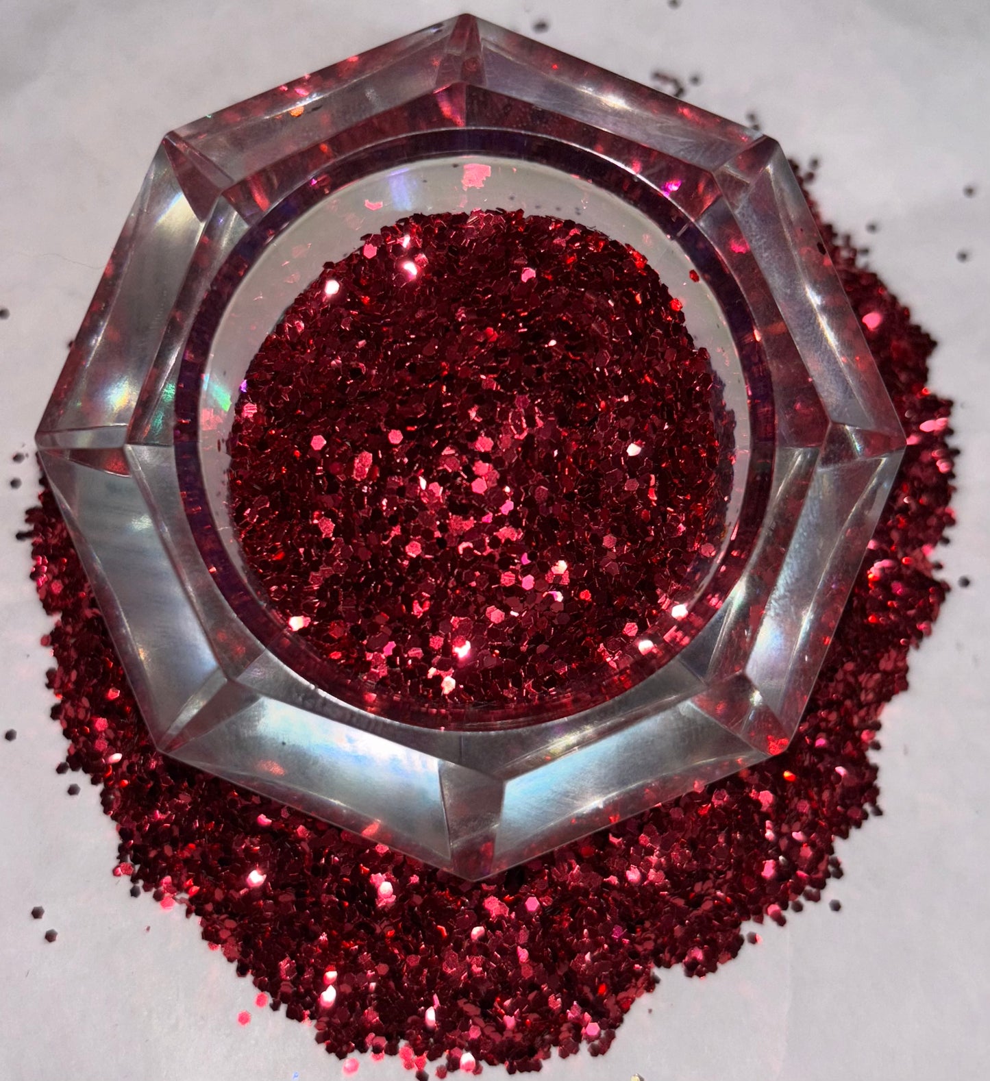 Raspberry Delight Metallic med. Grain Glitter