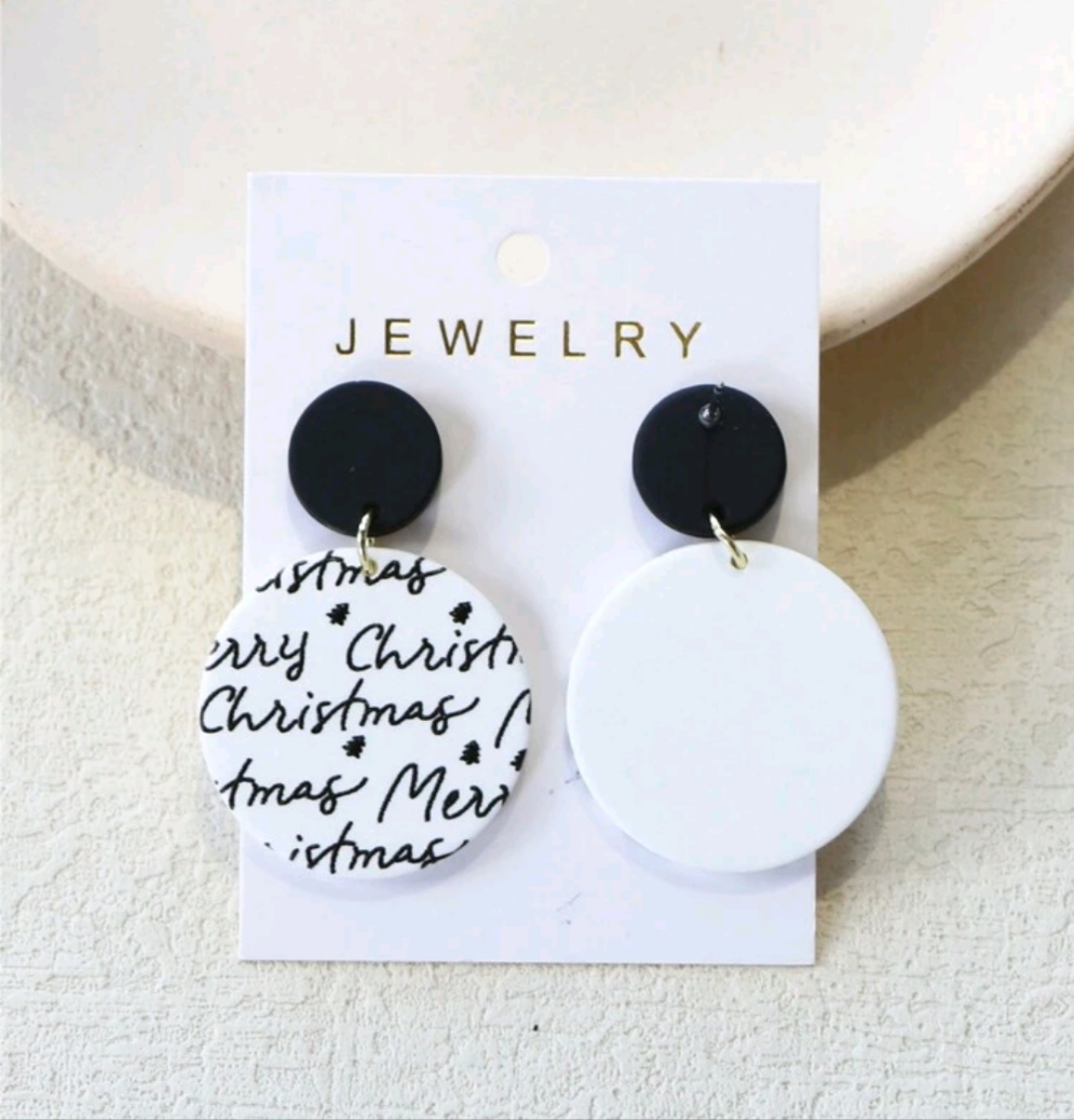 Merry Christmas earrings