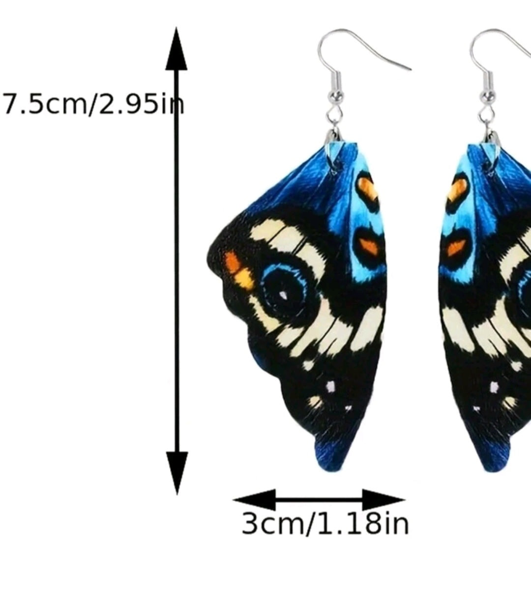 Butterfly wings earrings
