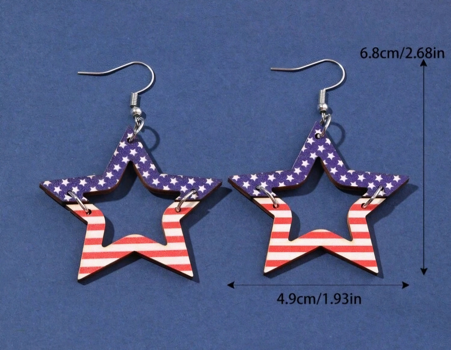 Stars and stripes earrings