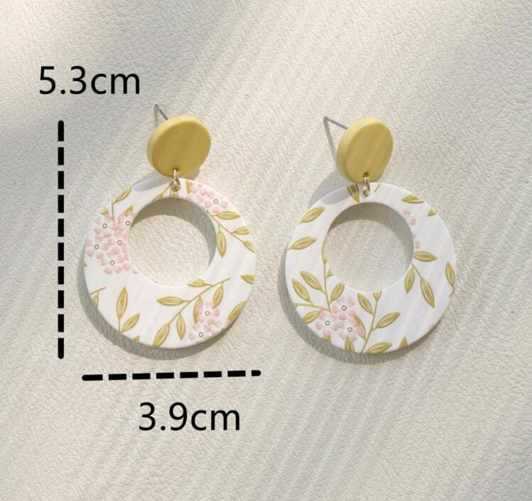 Vintage floral earrings