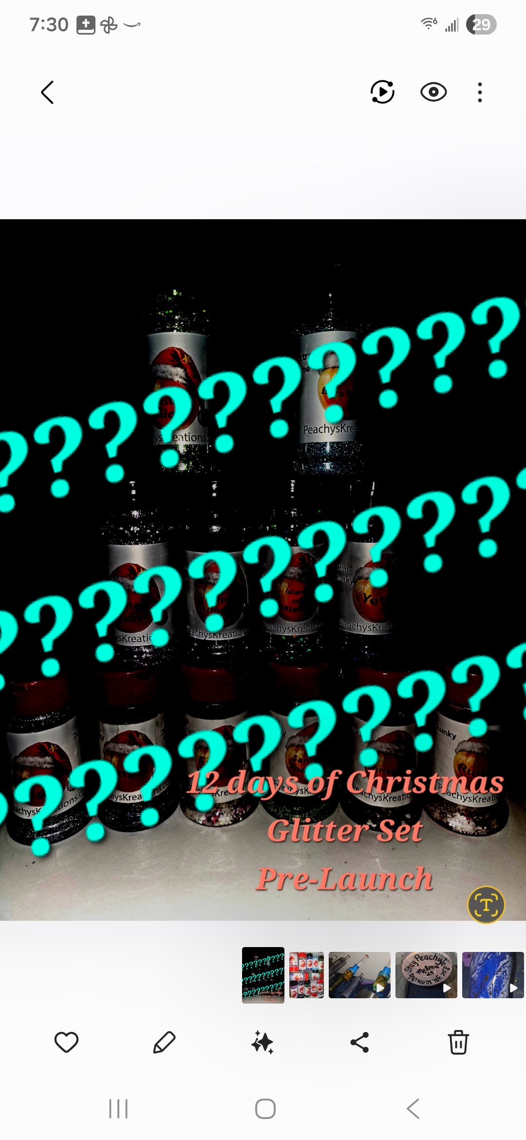 LaShawn's Christmas Glitter set