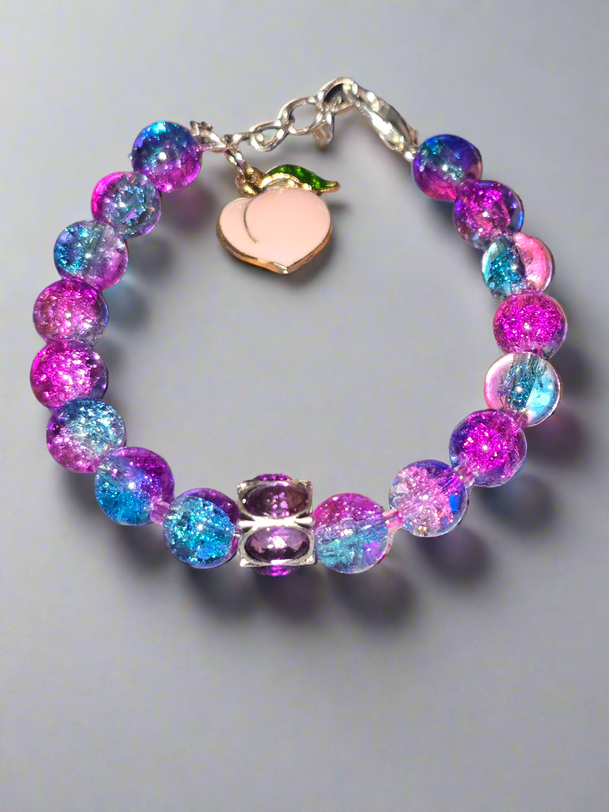 Glass beaded bracelet