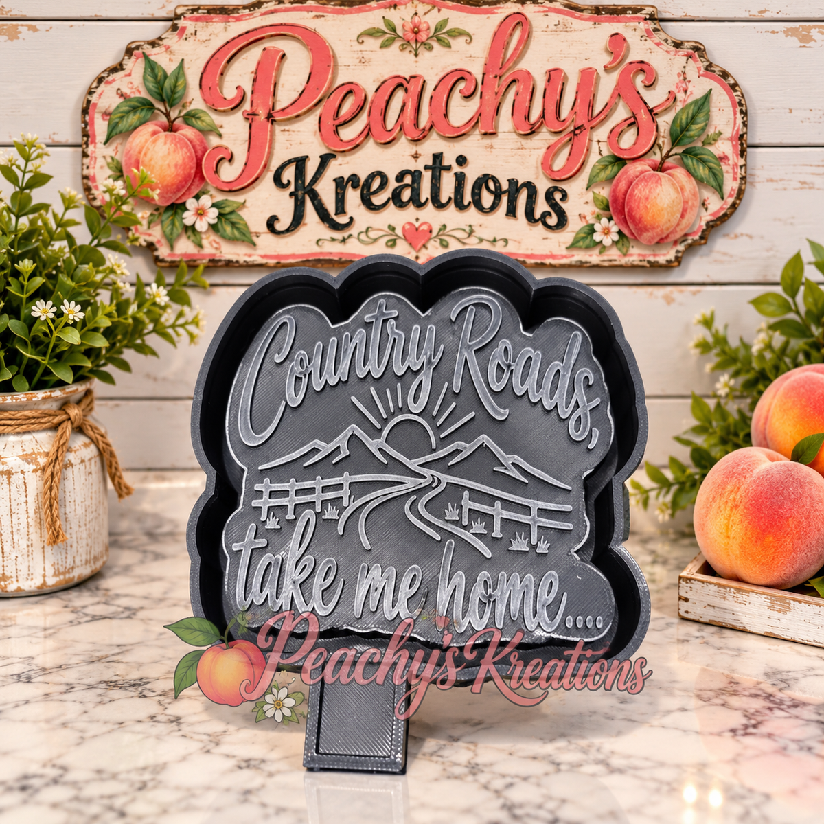 Country Roads...freshie mold