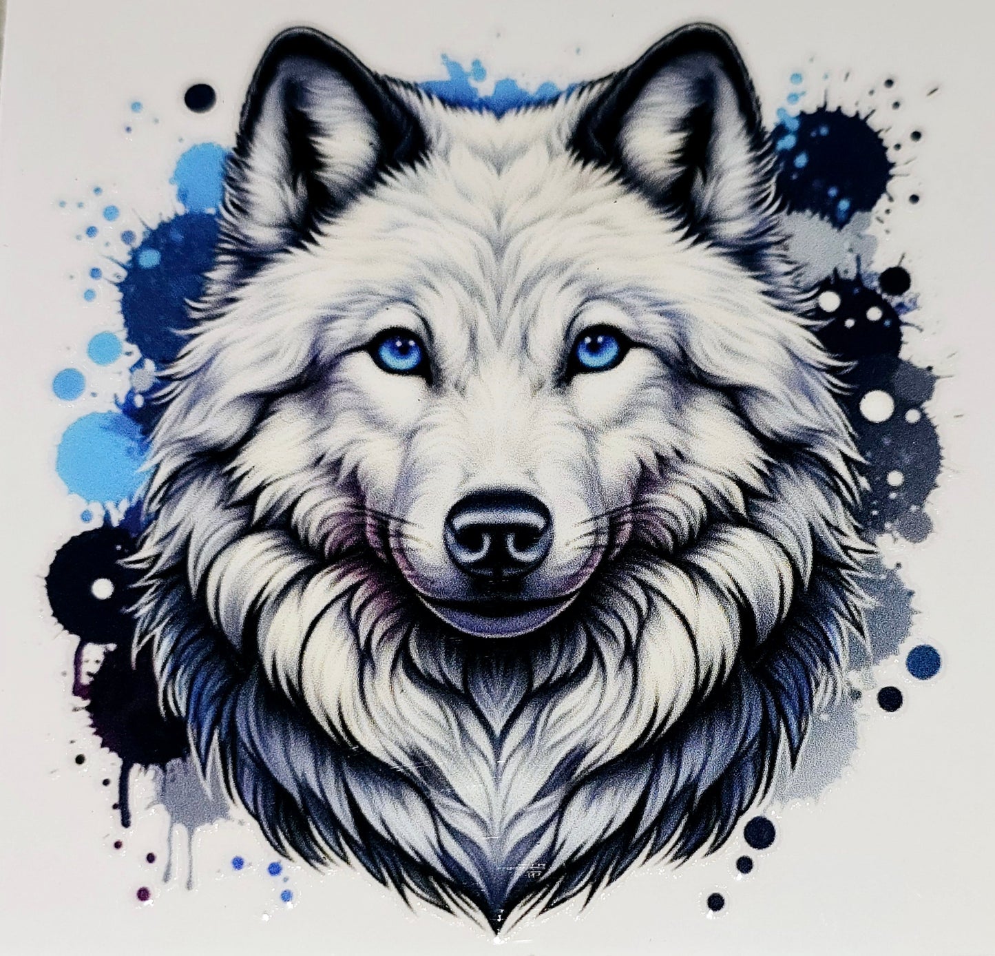 husky/wolf medium clear uv dtf