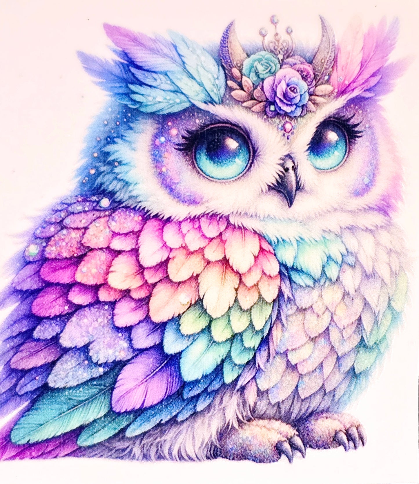 Owls medium clear UV DTF