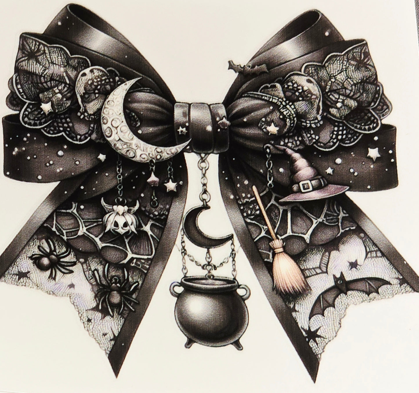 Medium Halloween decorative UV DTF bows