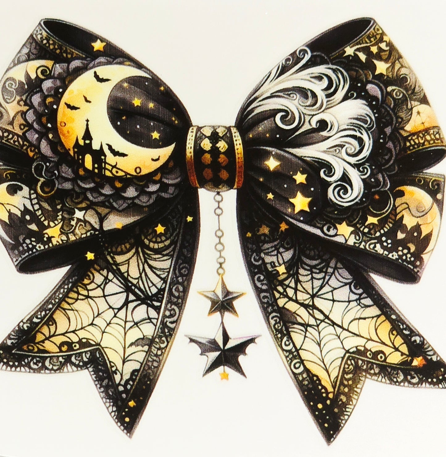 Medium Halloween decorative UV DTF bows