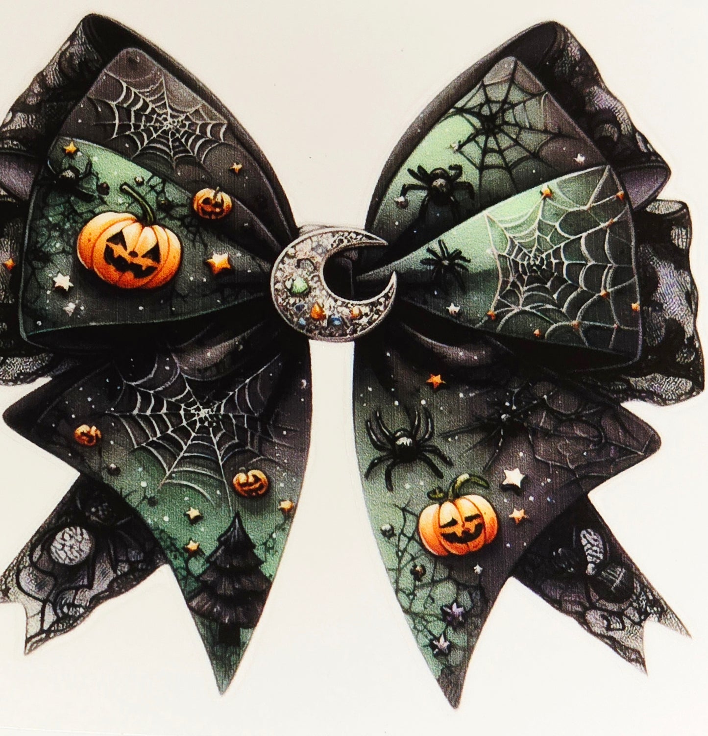 Medium Halloween decorative UV DTF bows