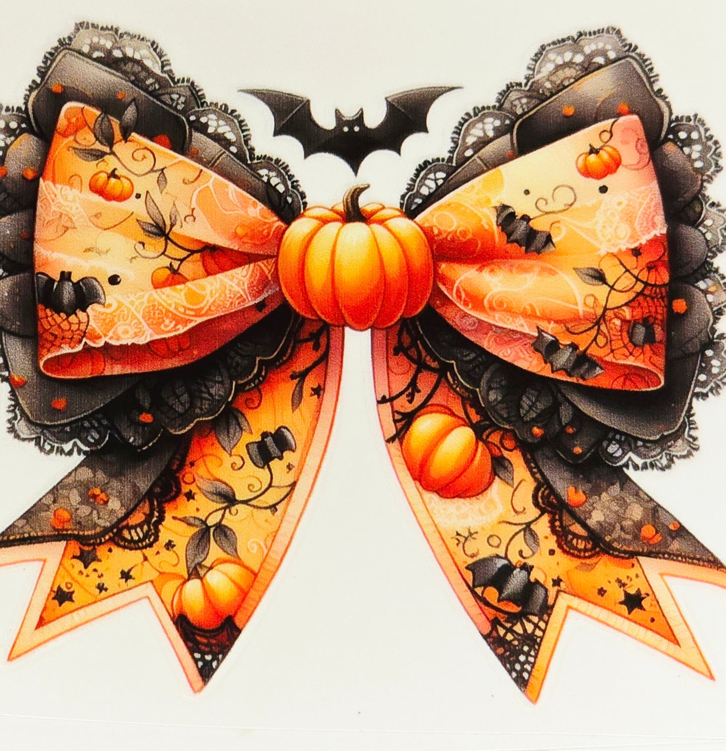 Medium Halloween decorative UV DTF bows
