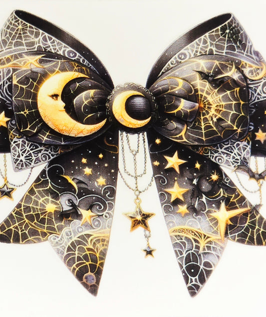 Medium Halloween decorative UV DTF bows