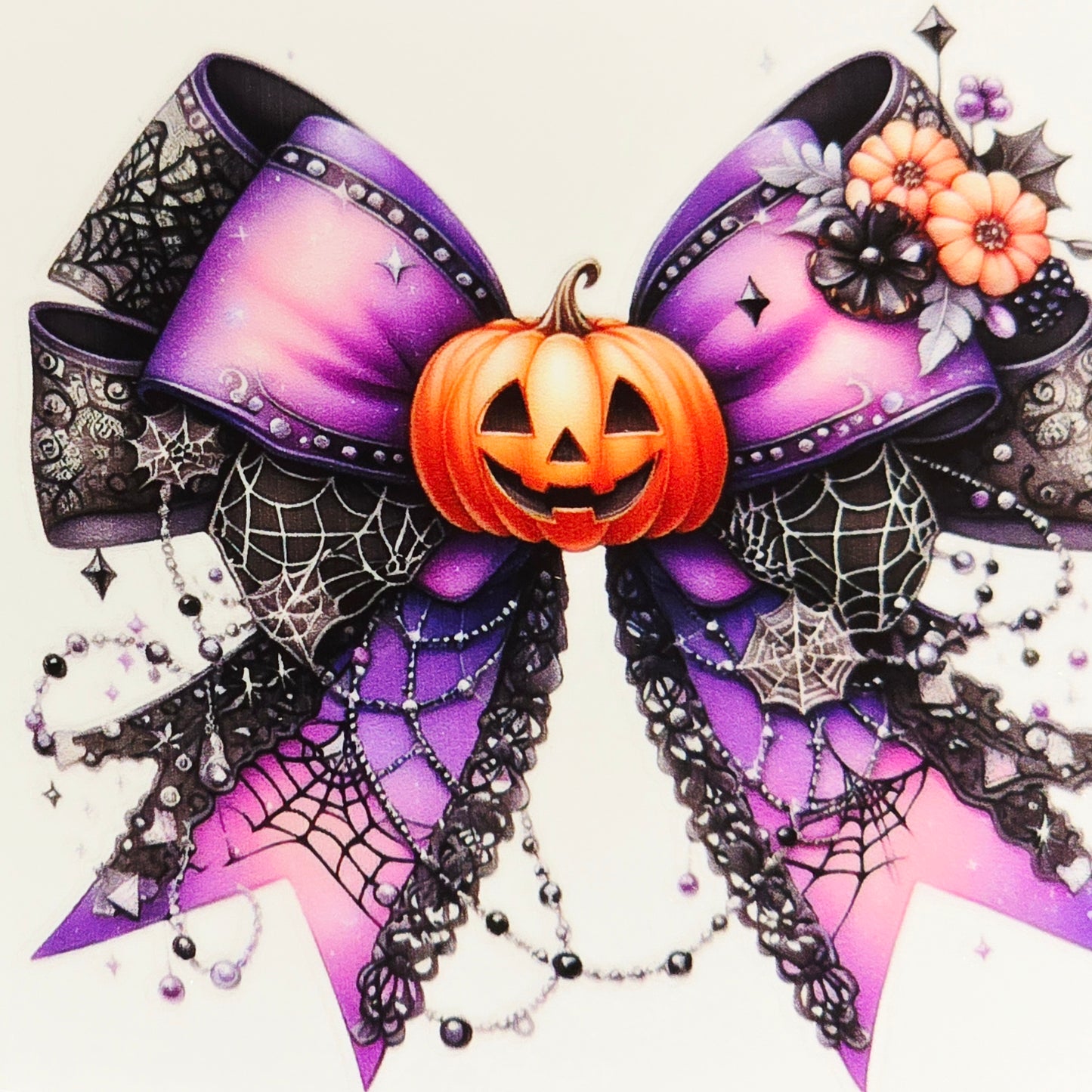 Medium Halloween decorative UV DTF bows