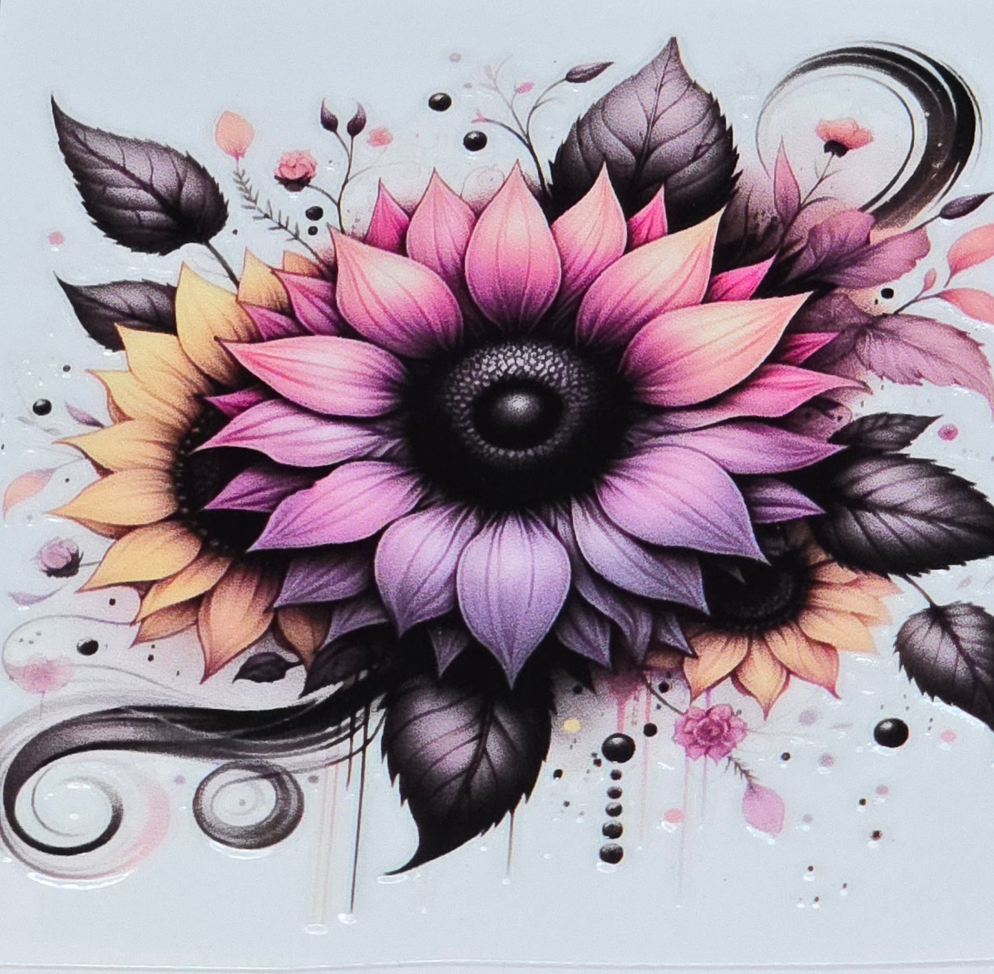 Sunflower medium UVDTF