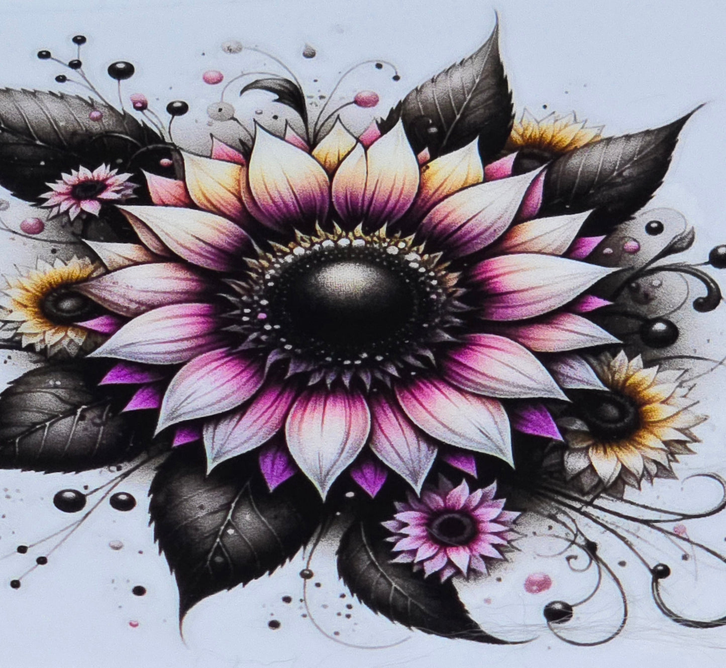 Sunflower medium UVDTF