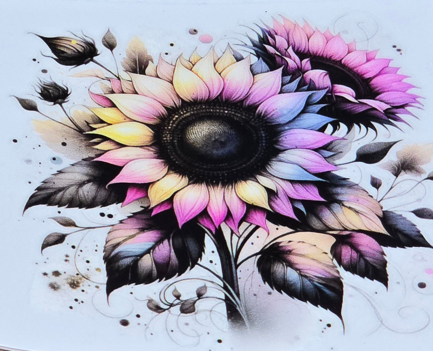 Sunflower medium UVDTF