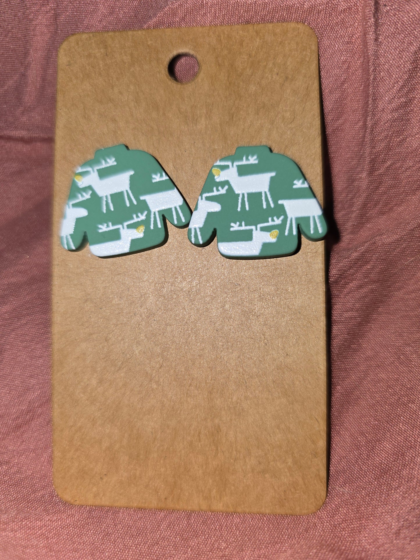 Reindeer sweater earrings