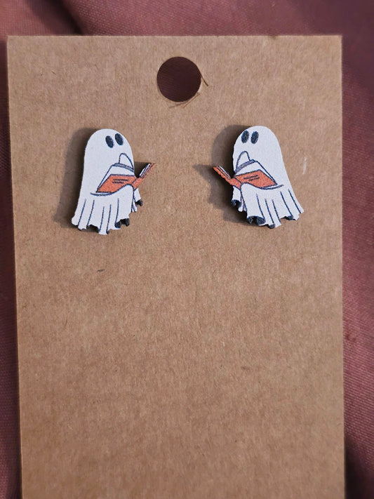 Ghost reader earrings